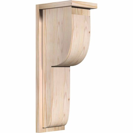 Ekena Millwork Crestline Smooth Corbel w/Backplate, Douglas Fir, 7 1/2"W x 10"D x 26"H COR08X10X26CRE01SDF